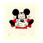 Mickey Mouse // Hand Painted Etching (Unframed)