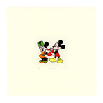 Mickey & Minnie // Hand Painted Etching (Unframed)