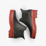 Chelsea Rain Boot + Free Rolltop Daypack // Black + Red Sole (US: 8)
