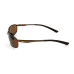 Men's Avid Wire Sunglasses // Walnut + Brown