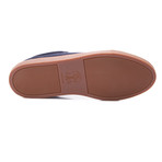 Two-Tone Leather Fashion Sneaker // Denim + Tan (Euro: 42.5)