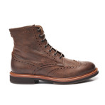 Lace Up Brogue Boots // Brown (Euro: 42)