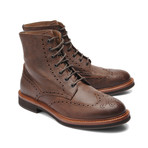 Lace Up Brogue Boots // Brown (Euro: 39)