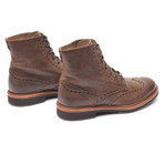 Lace Up Brogue Boots // Brown (Euro: 39)