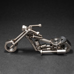 Motorcycle // Steel Scrap Figurine