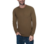 Slim Crew Neck Sweater // British Khaki (L)