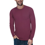 Slim Crew Neck Sweater // Plum (XL)