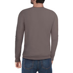Slim V-Neck Sweater // Concrete (M)