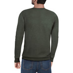Slim Crew Neck Sweater // Olive (3XL)