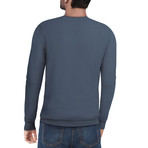 Slim V-Neck Sweater // Heather Slate (XL)