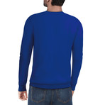 Slim V-Neck Sweater // Royal Blue (L)
