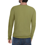 Slim V-Neck Sweater // Heather Lime (XL)