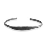 Thin Silver Cuff Bracelet (Small: (2.1"- 2.3" Ø))