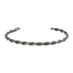 Tapered Twisted Cuff Bracelet (Small: (2.1"- 2.3" Ø))