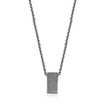 Minimal Silver Pendant Necklace (Length: 24")