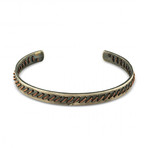 Copper Stich Cuff Bracelet (Small: (2.1"- 2.3" Ø))