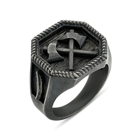 Axes Ring (Size: 8)