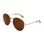 Women's 7089 Sunglasses // Gold + Brown