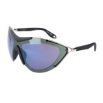 Unisex 7013 Sunglasses // Palladium Black + Gray + Green + Blue Sky