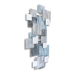 Glacial TTS // Glass and Metal Wall Sculpture