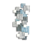 Glacial TTS // Glass and Metal Wall Sculpture