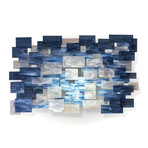 "Arctic" Glass and Metal Wall Sculpture (Small)