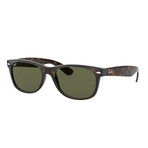 Unisex Wayfarer Sunglasses // Brown + Green