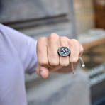 Axes Ring (Size: 8)
