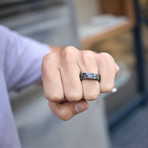 Rugged Textured Ring (Size: 8)