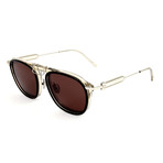 Calvin Klein // Men's CKNYC1883S Sunglasses // Brown + Crystal Taupe
