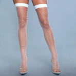 Catch Me If You Can Thigh Highs // White // Set of 2