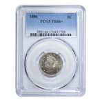 1886 Liberty Nickel PCGS Certified PR66+