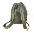 Women's Mini Logo Backpack // Olive Green