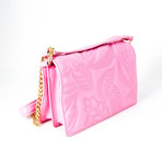 Boutique Women's Leaf Design Shoulder Bag // Pink