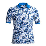 Mads Polo Shirt // White + Blue (S)