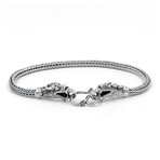 Men's Dragon Bracelet // Silver