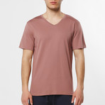 V-Neck T-shirt // Rosewood (M)