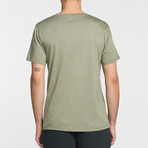 Crew Neck Pocket T-Shirt // Khaki (L)