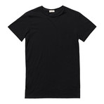 Slim-Fit Pocket Crew Neck T-Shirt // Black (XL)