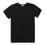 Roll Sleeve Crew Neck T-Shirt // Black (M)