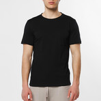 Slim-Fit Pocket Crew Neck T-Shirt // Black (M)