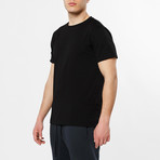 Roll Sleeve Crew Neck T-Shirt // Black (L)