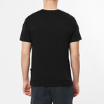 Roll Sleeve Crew Neck T-Shirt // Black (S)