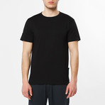 Roll Sleeve Crew Neck T-Shirt // Black (XL)
