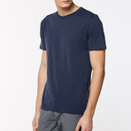 Crew Neck T-Shirt // Navy Blue (L)