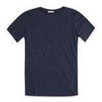 Crew Neck T-Shirt // Navy Blue (L)