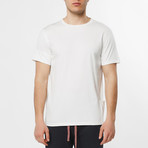 Roll Sleeve Crew Neck T-Shirt // Cream (L)