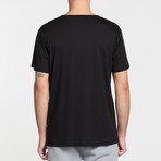 Crew Neck Pocket T-Shirt // Black (XL)