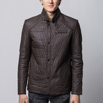 Keele Leather Jacket // Brown (Euro: 48)