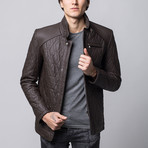 Keele Leather Jacket // Brown (Euro: 54)